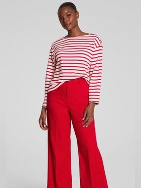 SPANX Striped Long Sleeve Top – Size Small